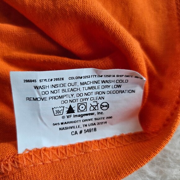 Genuine Merchandise Detroit Tiger Man's Orange Logo Graphic Crew Neck T-Shirt M - Picture 7 of 8